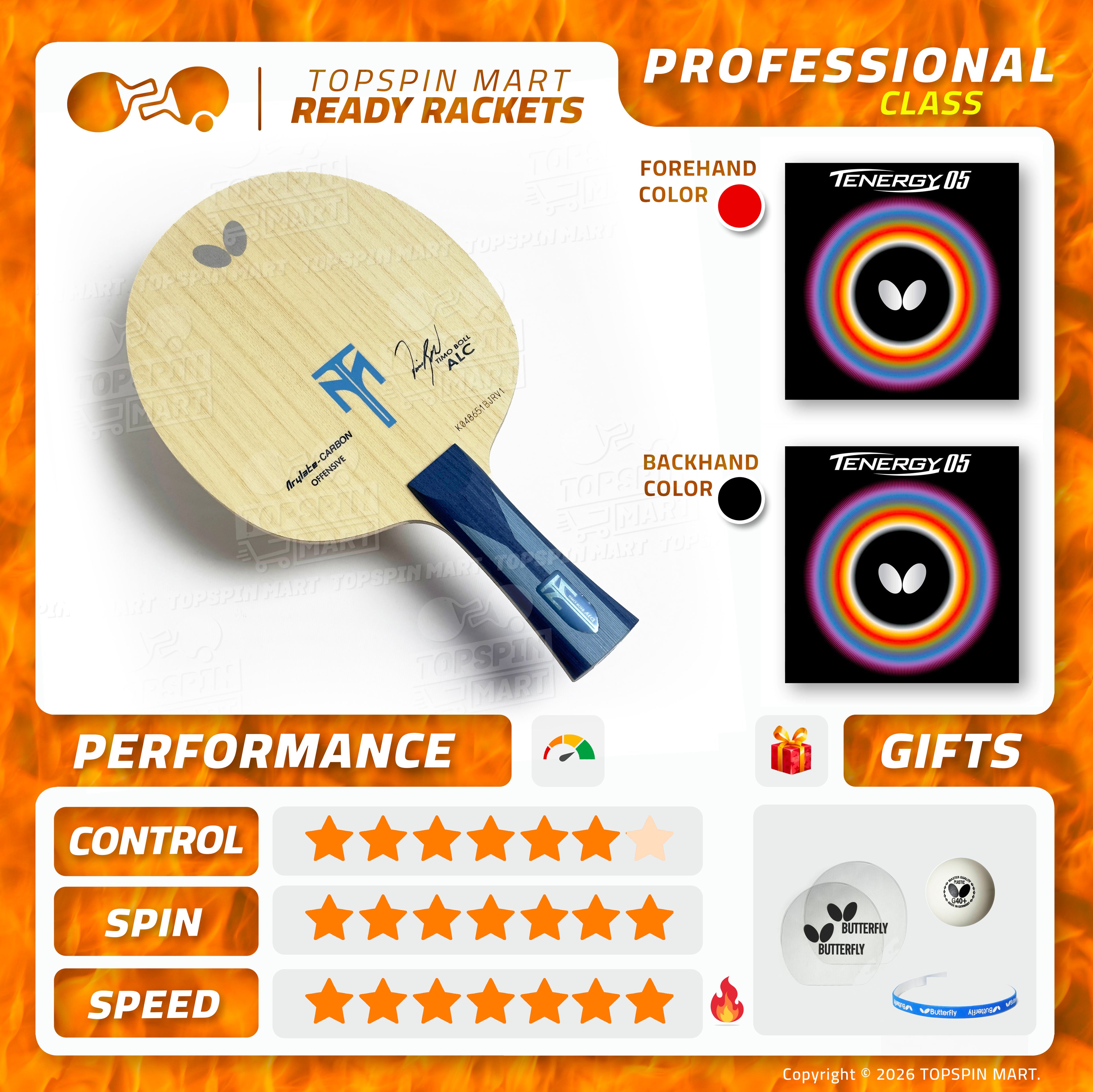 Ready Racket — Butterfly Timo Boll ALC + Tenergy 05