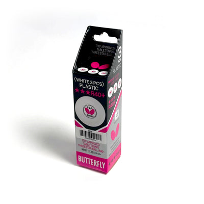 [Butterfly] Plastic R40+ ITTF Approved [Pack 3 balls]