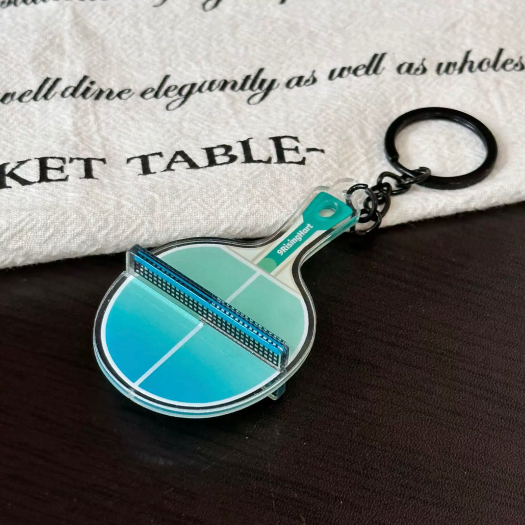 [Topspin] Mini Ping Pong Racket Keychain – Acrylic Gradient
