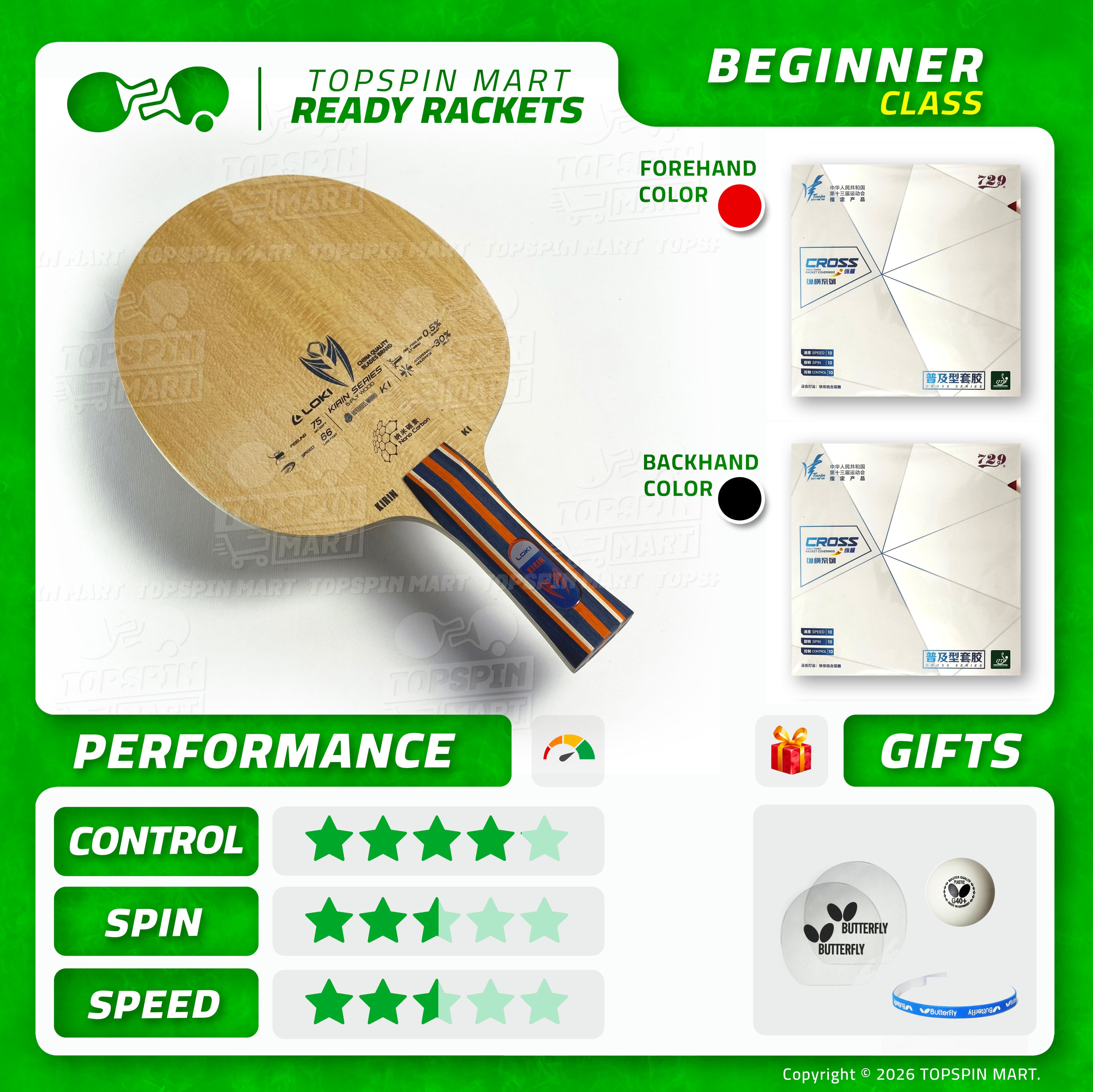 Ready Racket — Loki Kirin K1 + 729 Cross