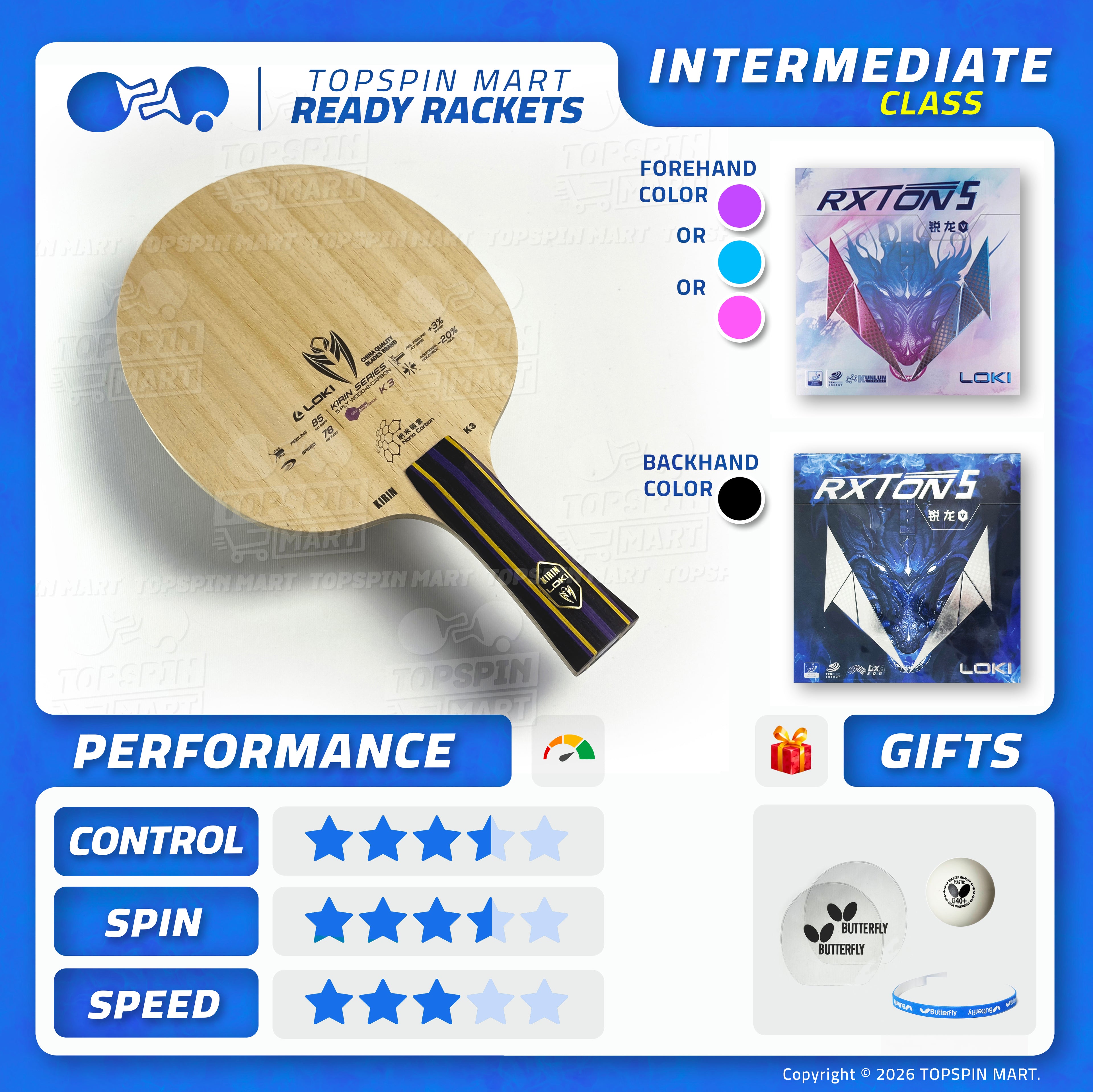 Ready Racket — Loki Kirin K3 + Loki Rxton 5 (Color)