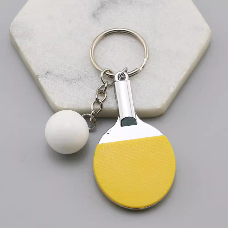 [Topspin] Mini Ping Pong Racket Keychain – Colorful Edition