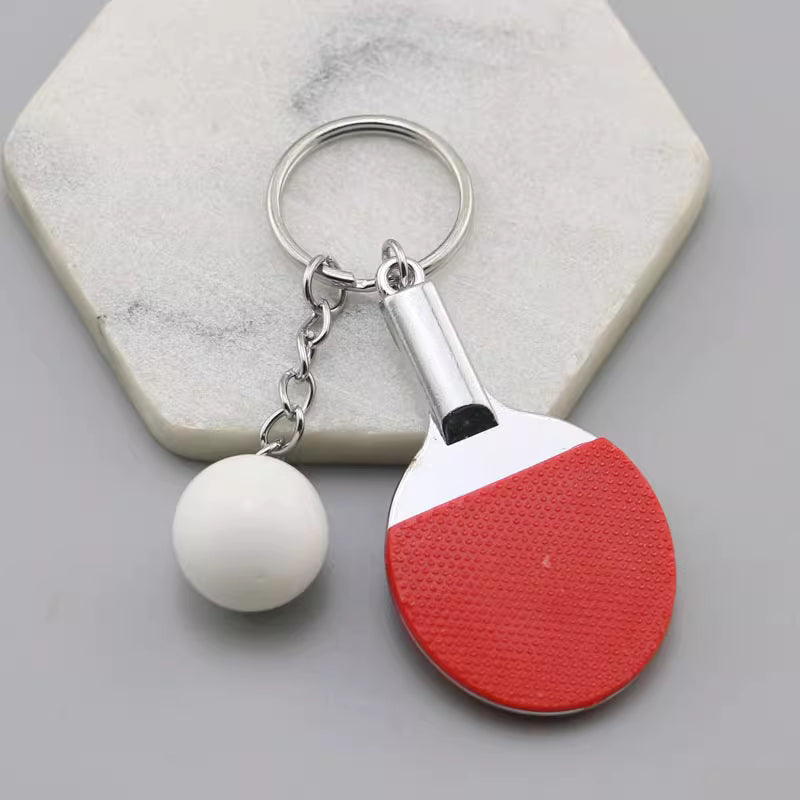 [Topspin] Mini Ping Pong Racket Keychain – Colorful Edition