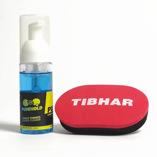 [Topspin Mart] PureHold Foam Cleaner [50ml] + Tibhar Red Sponge