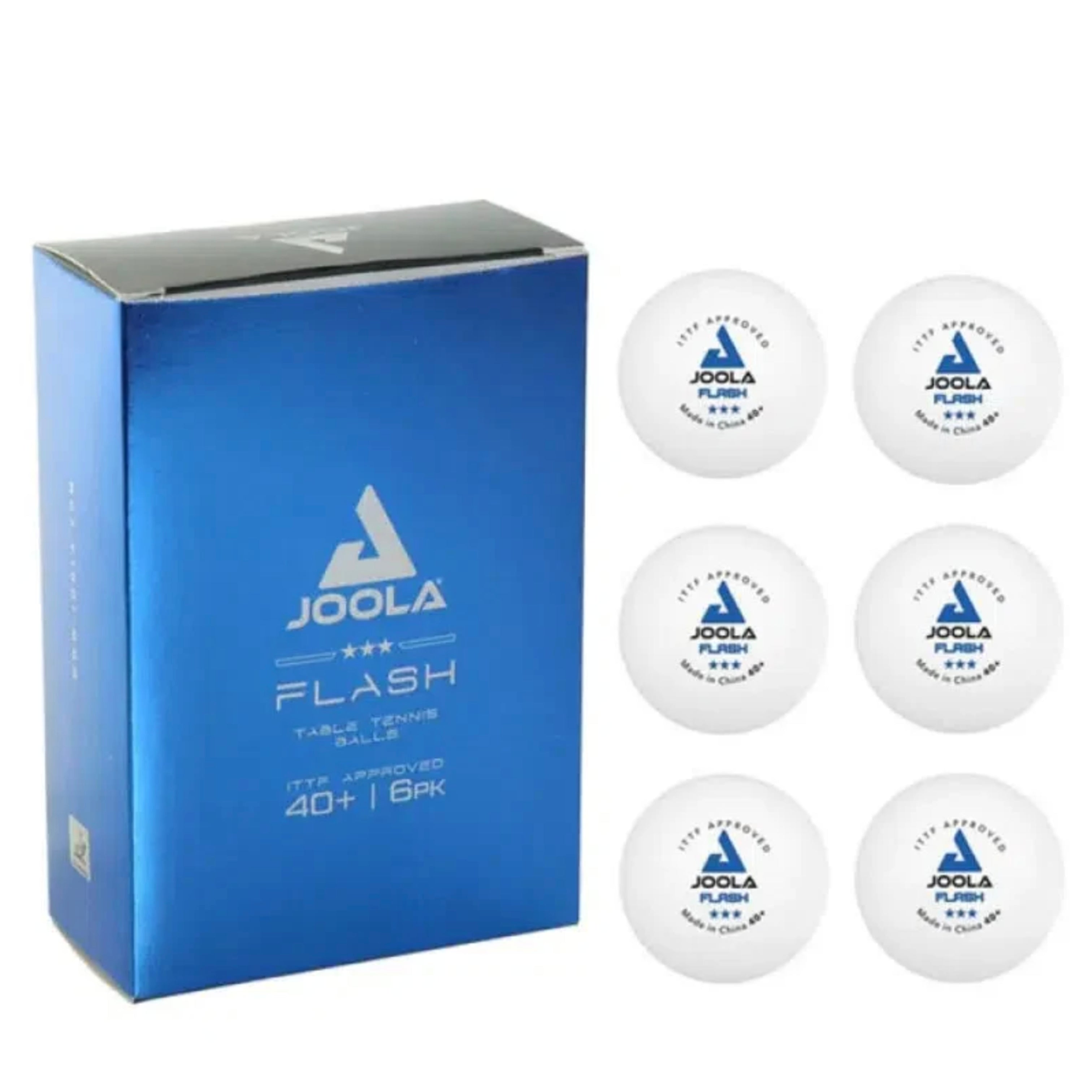 [Joola] FLASH 40+ 3 Star ITTF Approved [Pack 6 balls]